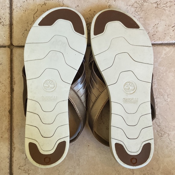 Timberland Adley Shore Cross Band Leather Sandals in Bronze 8.5 - Picture 8 of 10